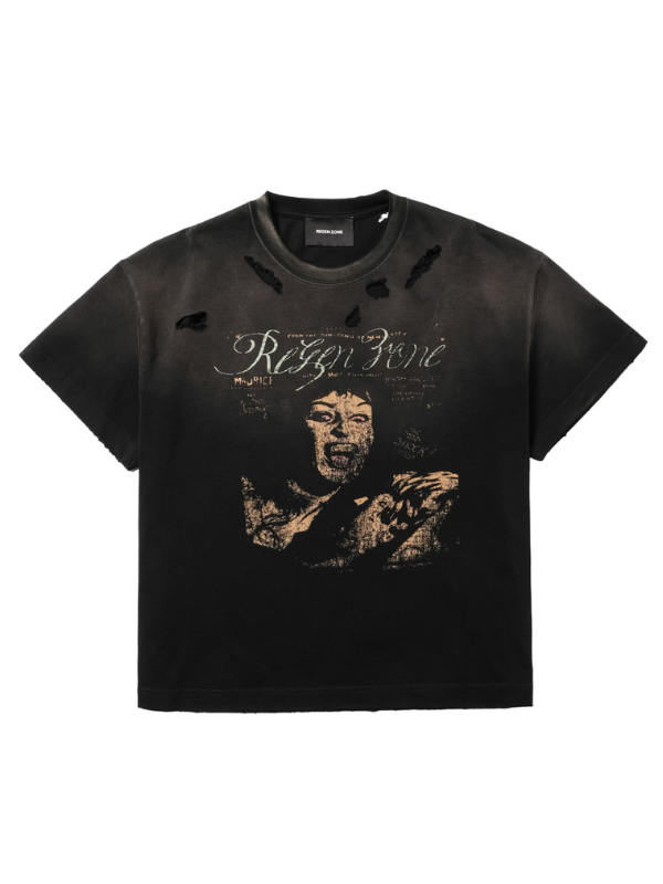 Distressed Graphic Band T-Shirt