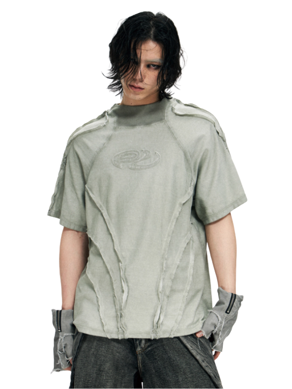 Distressed Structure Panel T-shirts