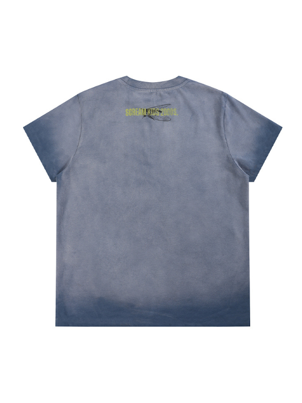 Washed Gradient Blue T-Shirt