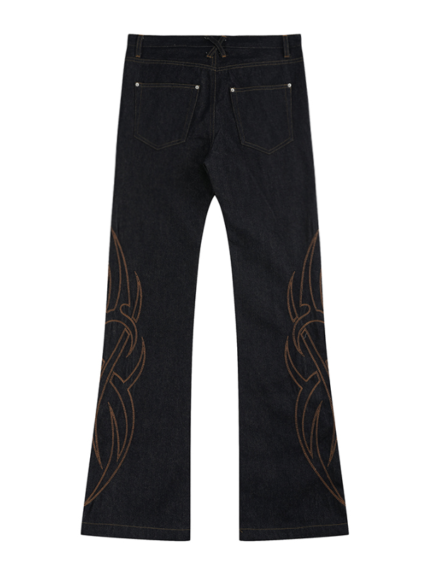Tribal Stitch Bootcut Denim Jeans