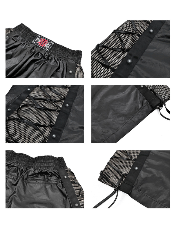 Tactical Mesh Lace-Up Short Pants
