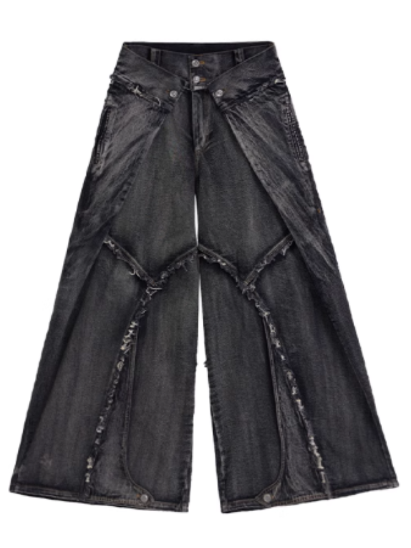 Extreme Curve Destroyed Denim Pants