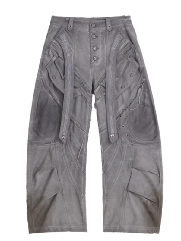 Neo-Construct Gray Utility Pants
