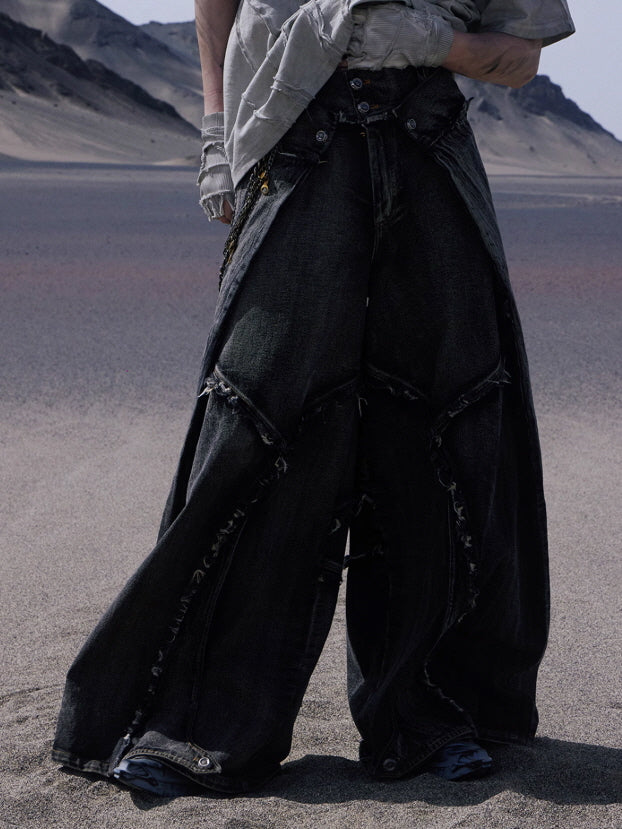 Extreme Curve Destroyed Denim Pants