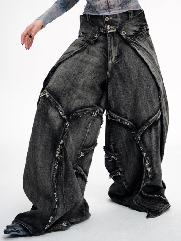 Extreme Curve Destroyed Denim Pants