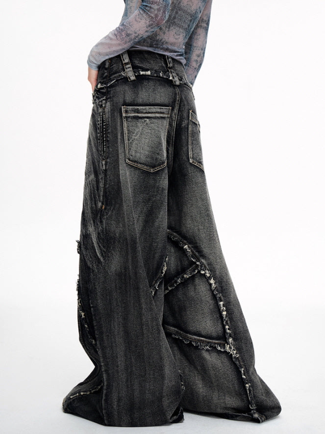Extreme Curve Destroyed Denim Pants