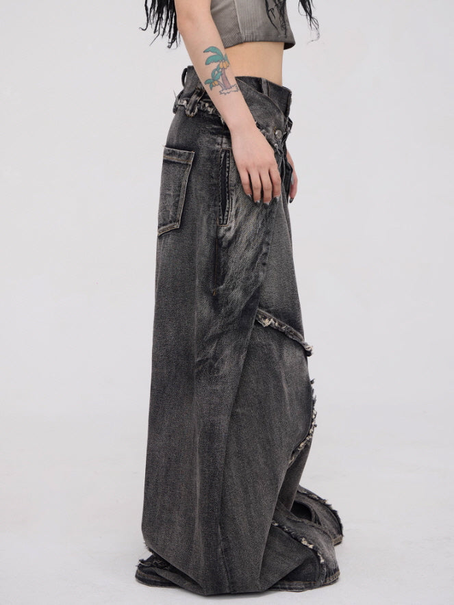 Extreme Curve Destroyed Denim Pants