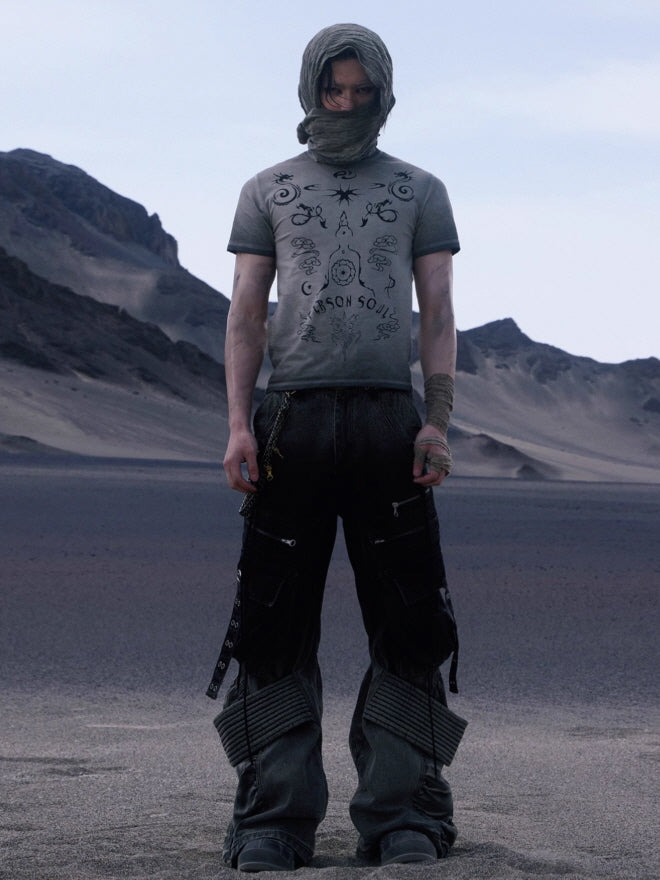 Dystopian Desert Layered Cargo Pants