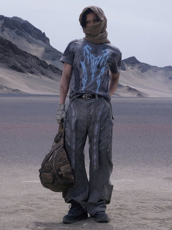 Neo-Construct Gray Utility Pants