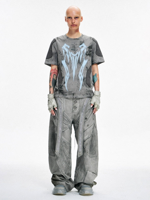 Neo-Construct Gray Utility Pants