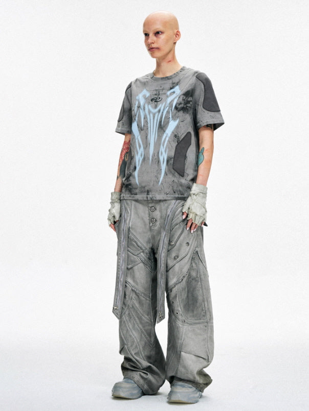 Neo-Construct Gray Utility Pants