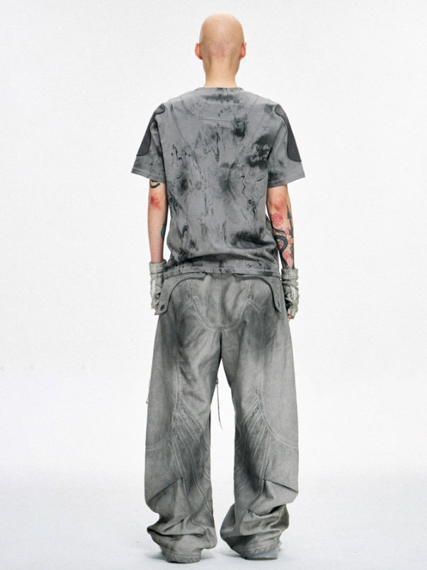 Neo-Construct Gray Utility Pants