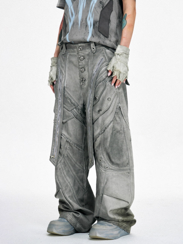 Neo-Construct Gray Utility Pants