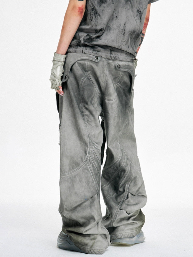 Neo-Construct Gray Utility Pants