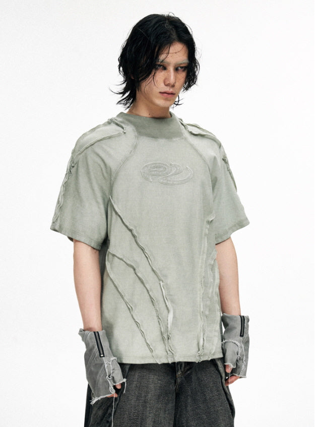 Distressed Structure Panel T-shirts