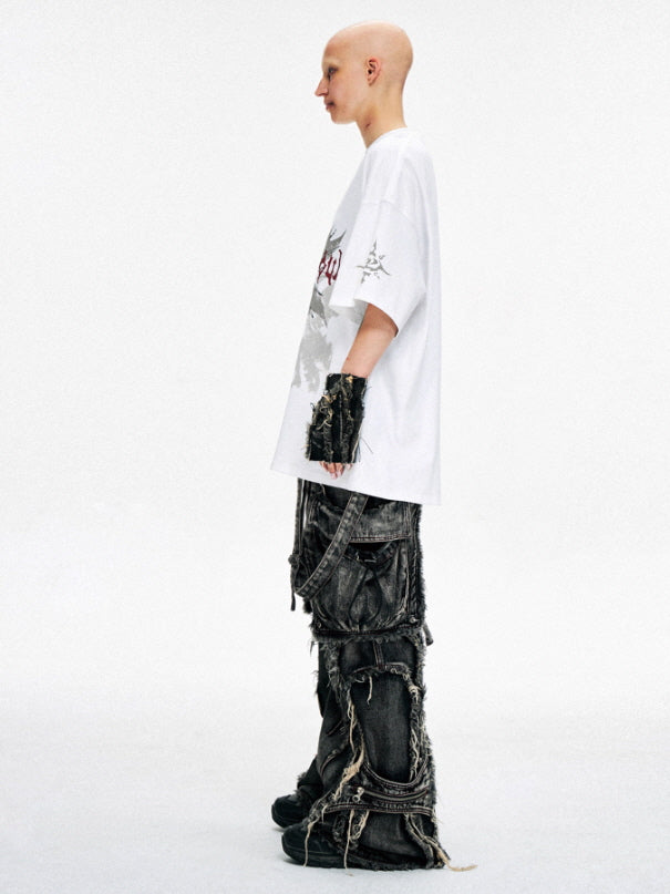 Lotus Graphic Oversized T-Shirt