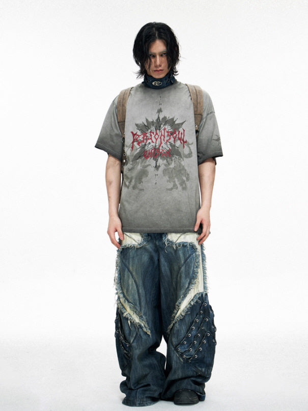 Lotus Graphic Oversized T-Shirt