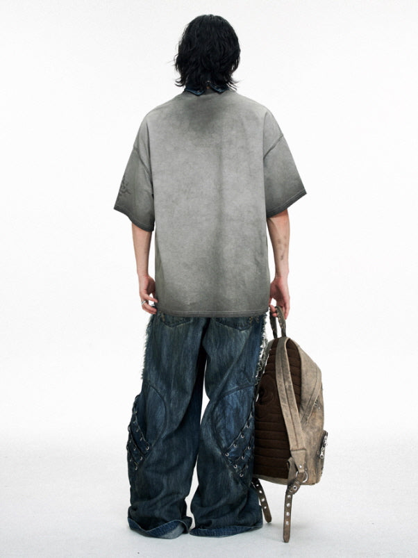 Lotus Graphic Oversized T-Shirt