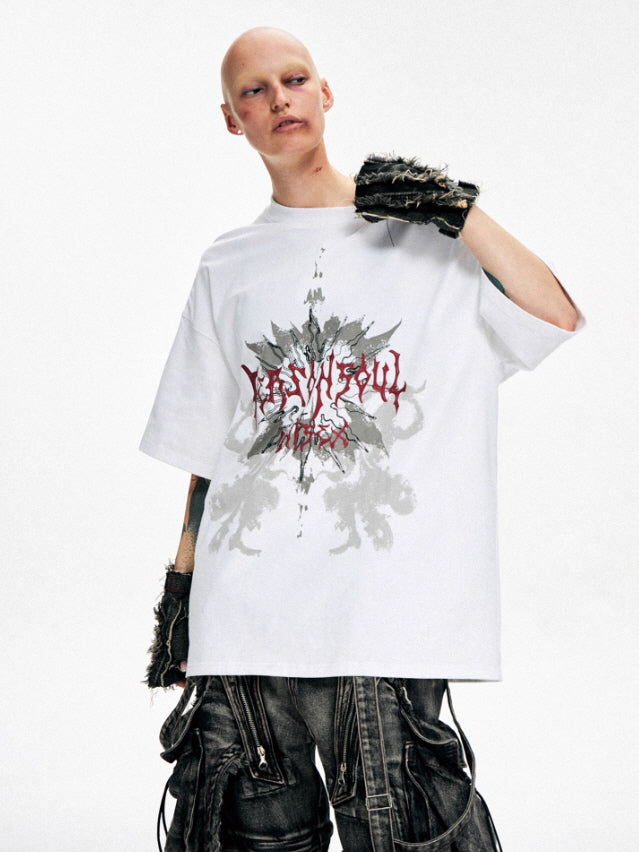 Lotus Graphic Oversized T-Shirt