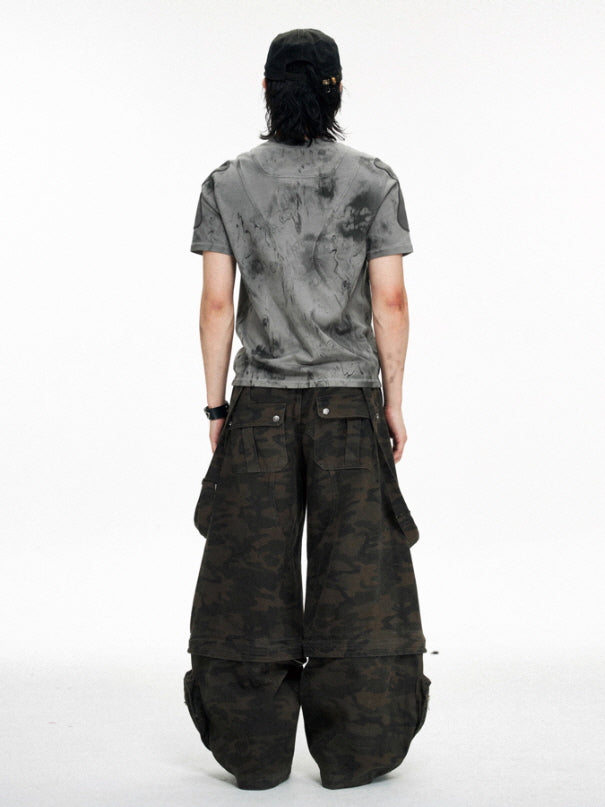 Stains Flame Graphic Slim Fit T-Shirt