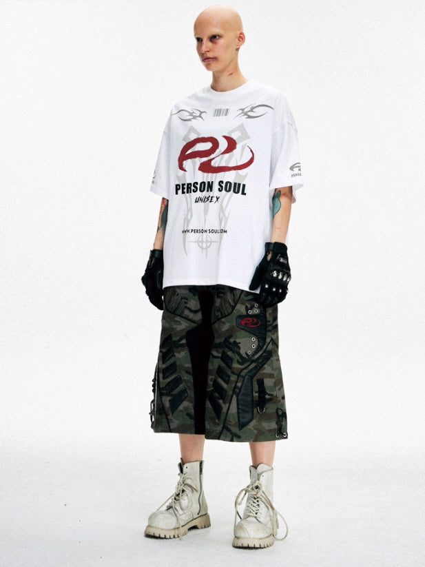 Vintage Wash Oversized Logo T-Shirt