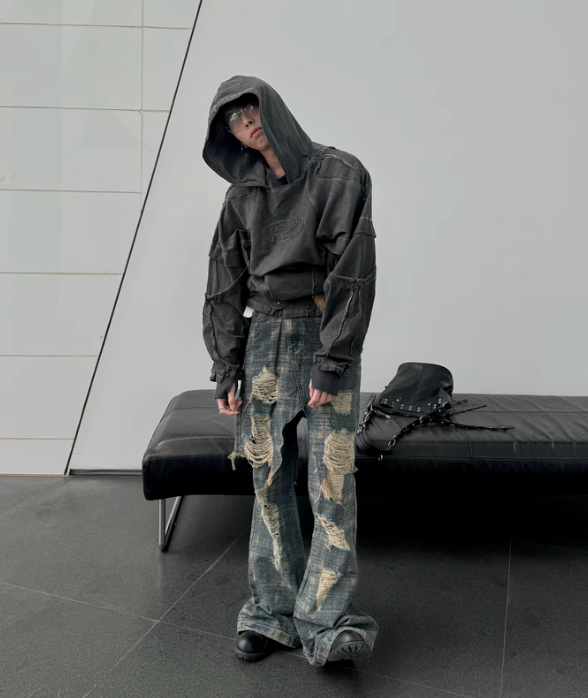 Raw Seam Deconstruction Hoodie