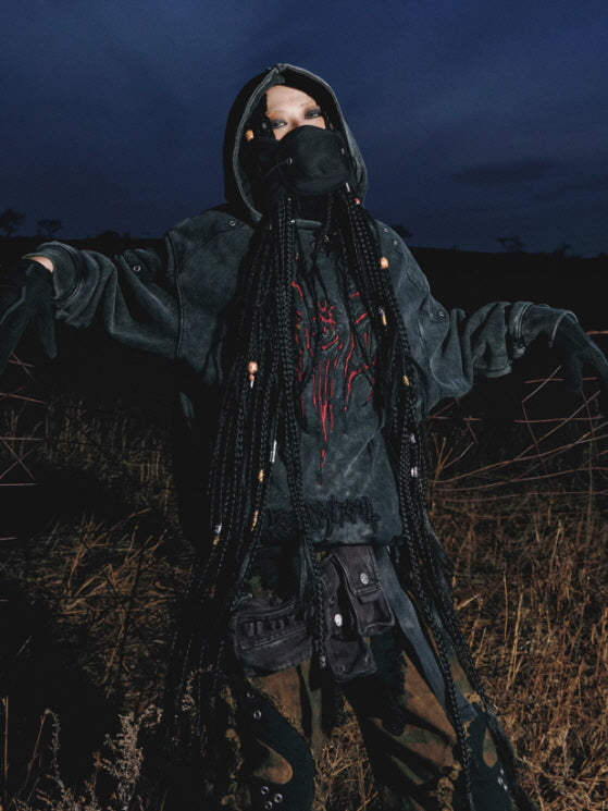 Grommet Washed Graphic Hoodie