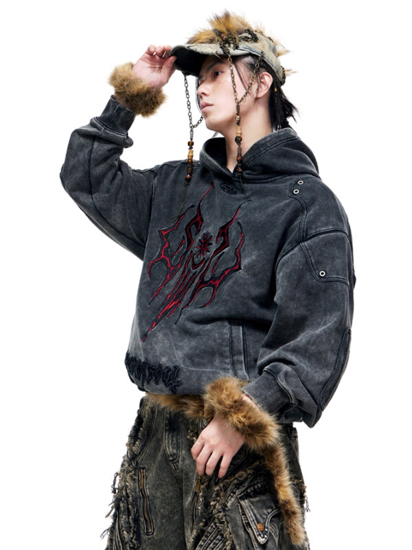 Grommet Washed Graphic Hoodie