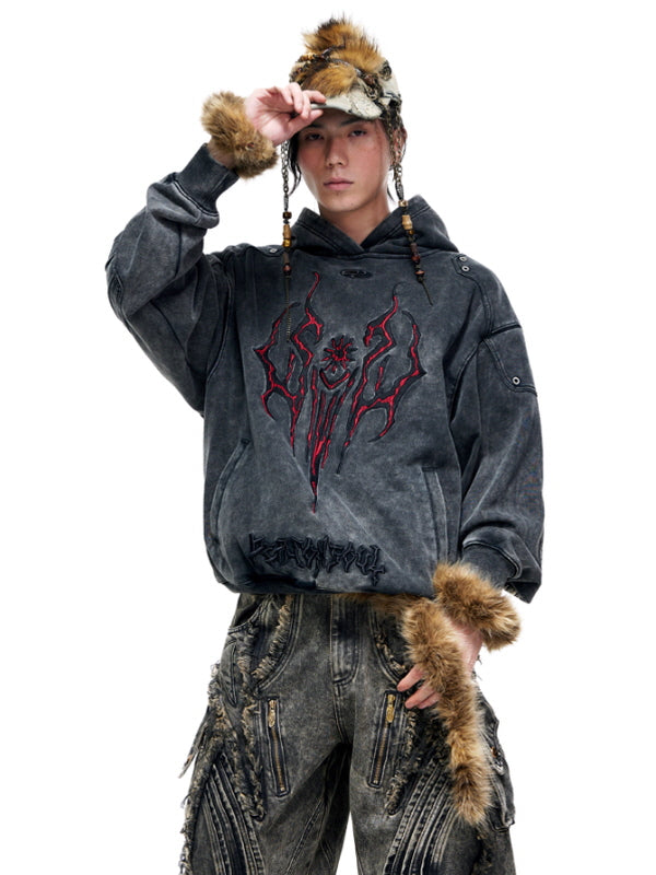 Grommet Washed Graphic Hoodie