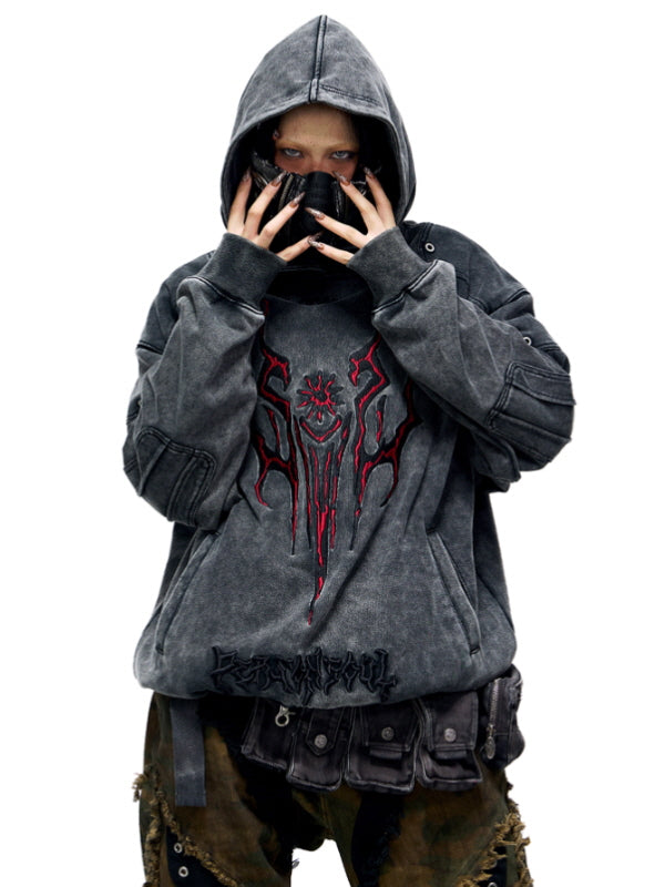 Grommet Washed Graphic Hoodie