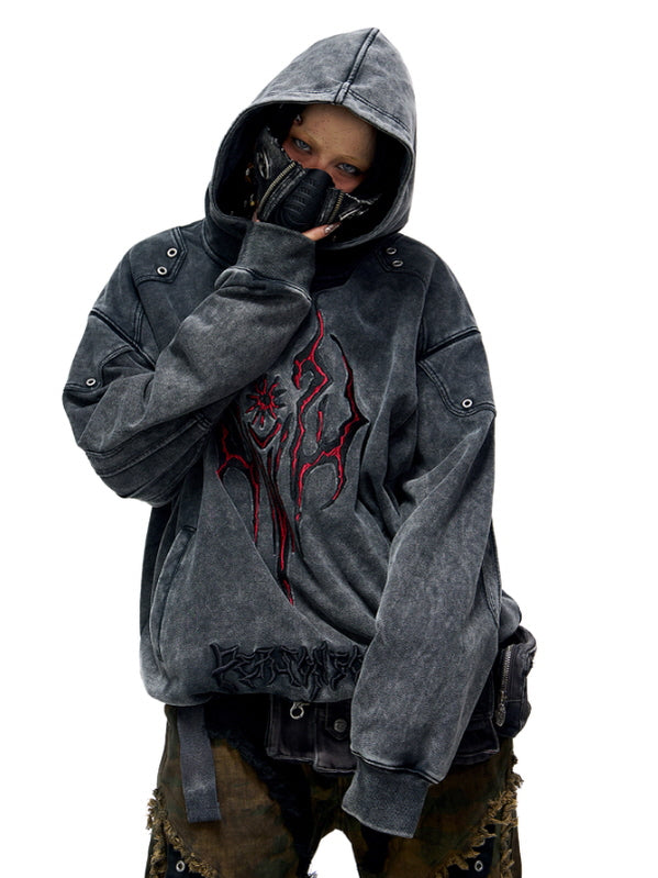 Grommet Washed Graphic Hoodie