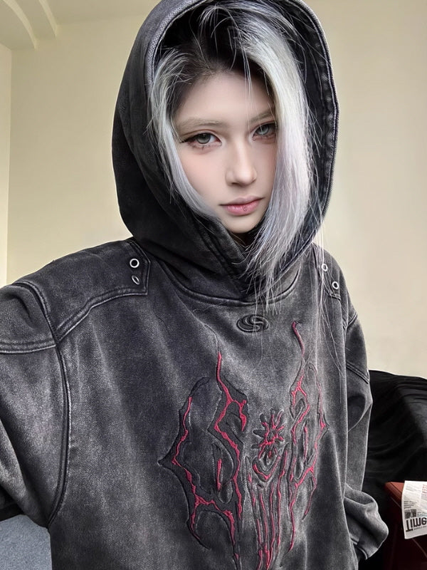 Grommet Washed Graphic Hoodie