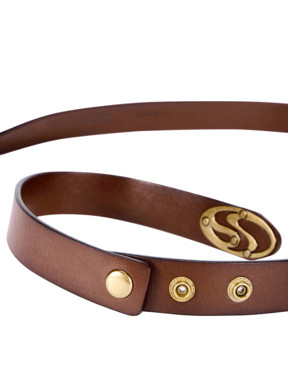 Sculpted Curve Leather Belt