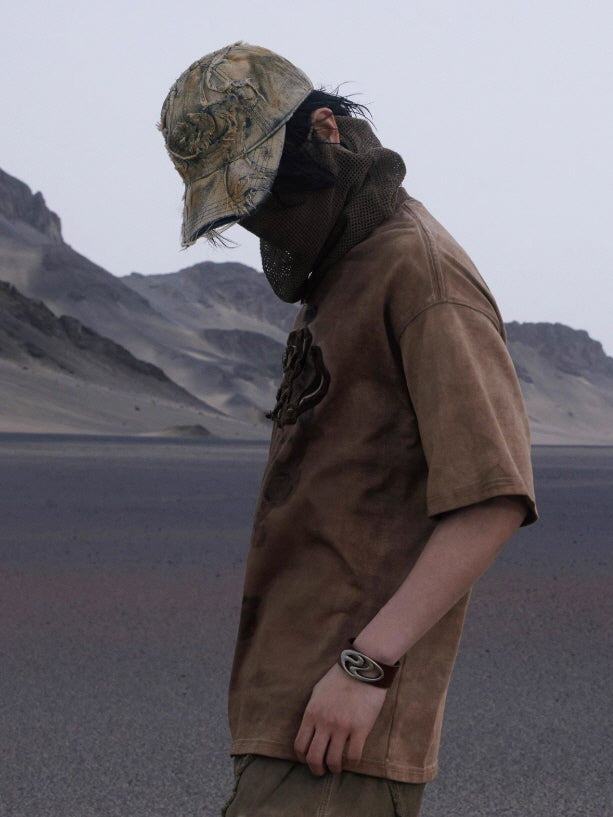 Destroyed Patchwork Denim Cap　