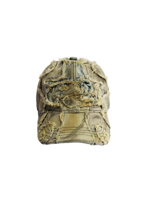 Destroyed Patchwork Denim Cap　