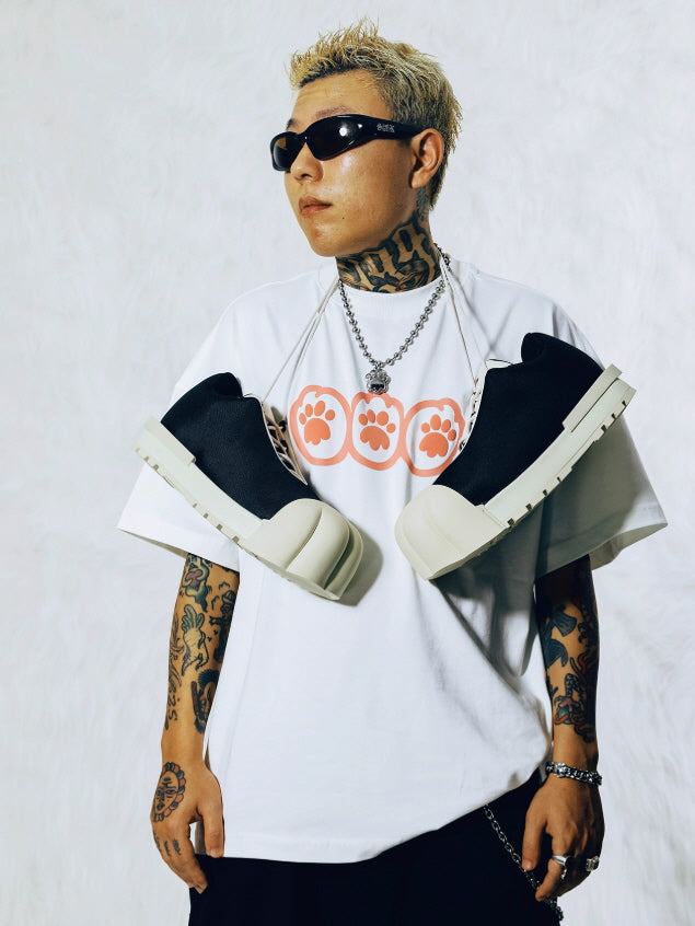 FVVO x MAOZYWORLD THICK SOLED LOW BOOTS