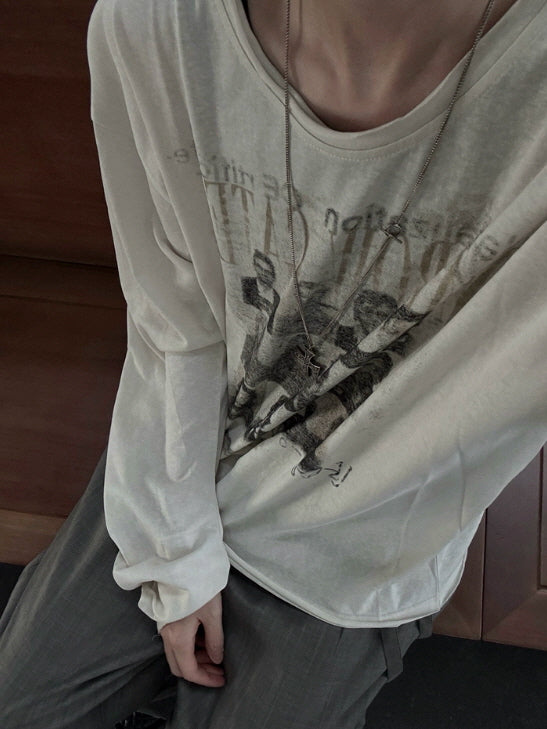 Narrow Gate Photo Print Long Sleeve Tee