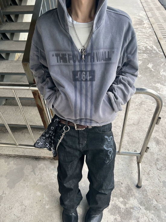 The Fourth Wall Vintage Gray Hoodie