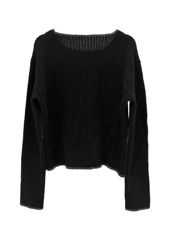 00's Skull Graphic Crew Neck Sweater