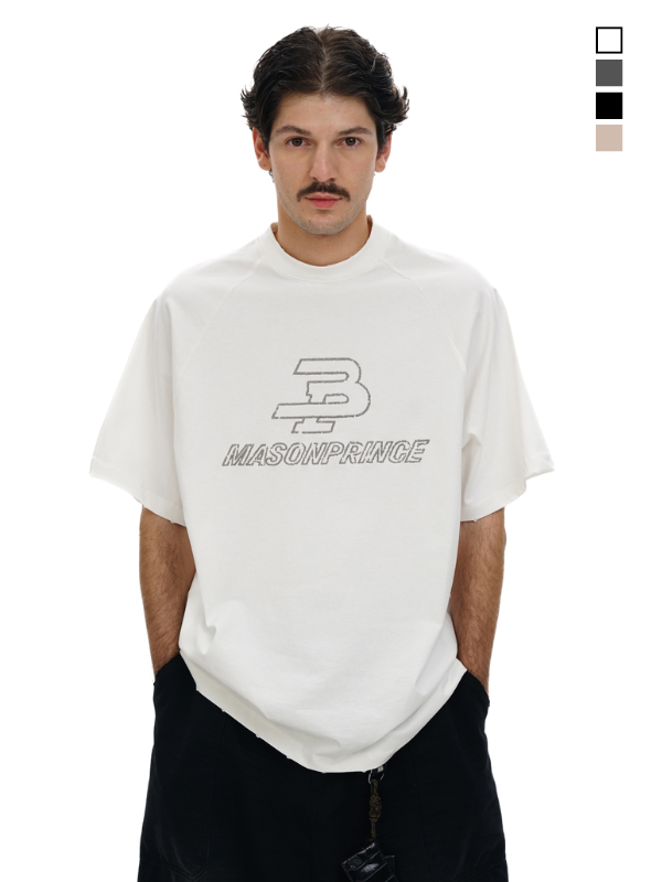 Oversized Logo Embroidery T-Shirt