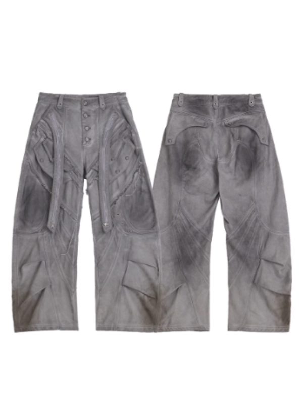 Neo-Construct Gray Utility Pants