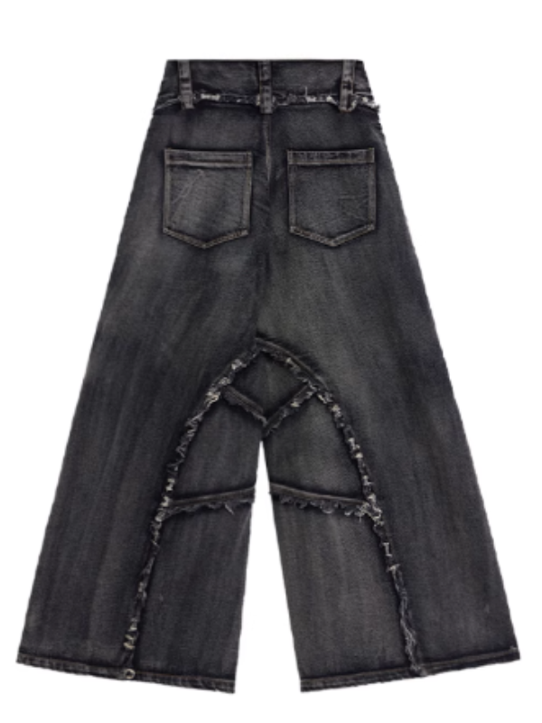 Extreme Curve Destroyed Denim Pants