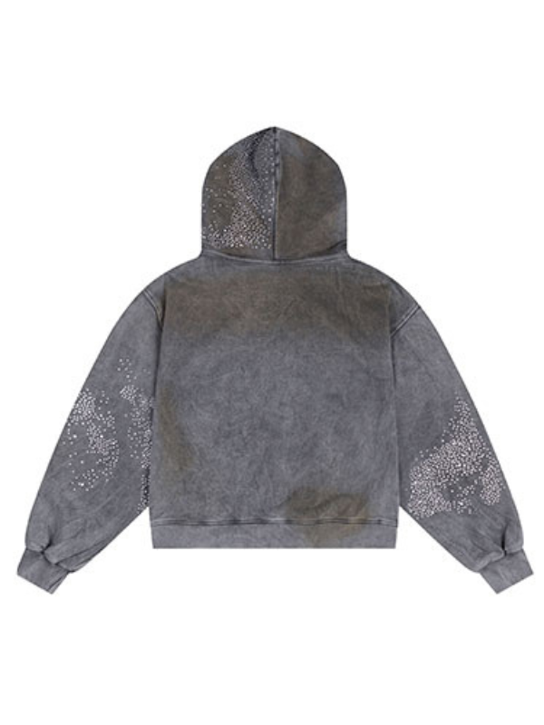 Galaxy Dust Crystal Zip Hoodie