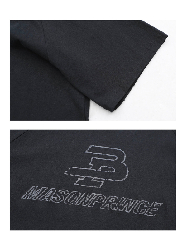 Oversized Logo Embroidery T-Shirt