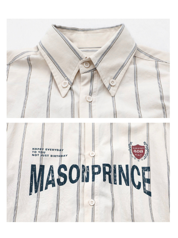MasonPrince Stripe Logo Shirt