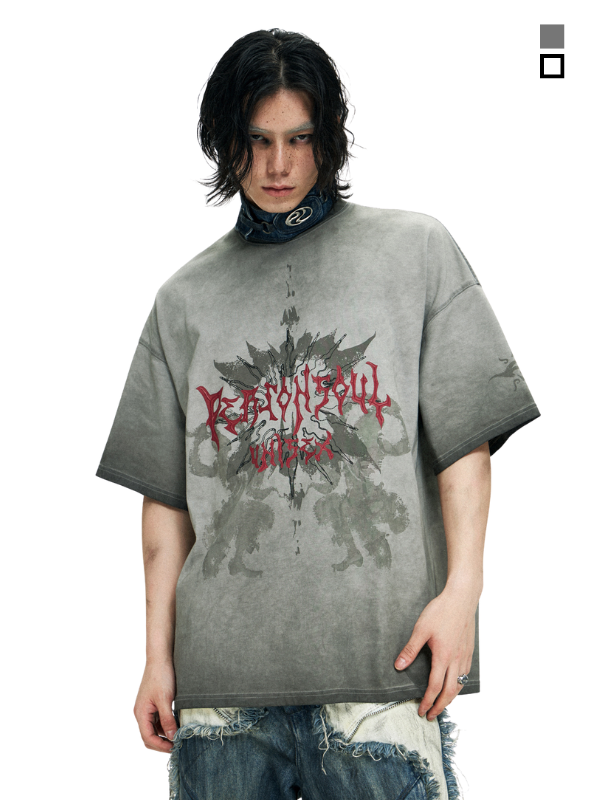 Lotus Graphic Oversized T-Shirt
