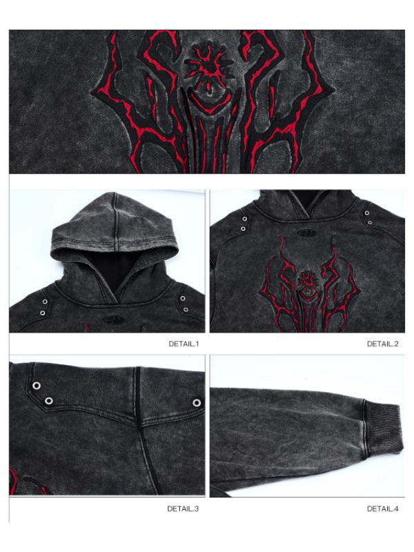 Grommet Washed Graphic Hoodie