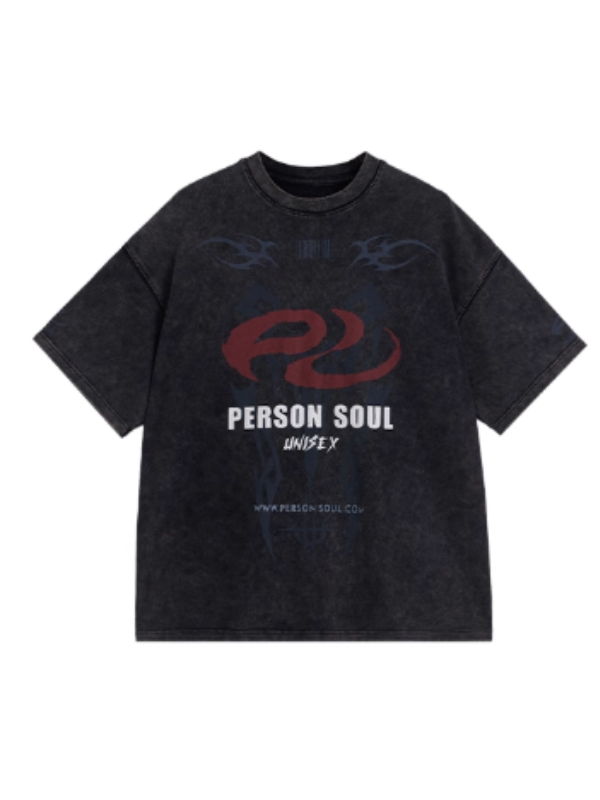 Vintage Wash Oversized Logo T-Shirt