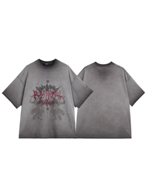 Lotus Graphic Oversized T-Shirt