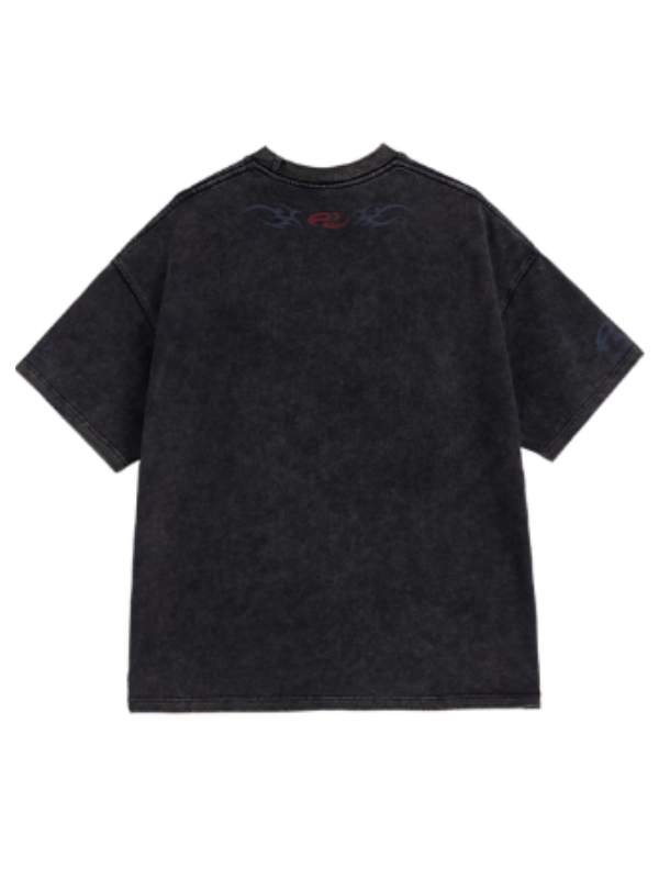 Vintage Wash Oversized Logo T-Shirt